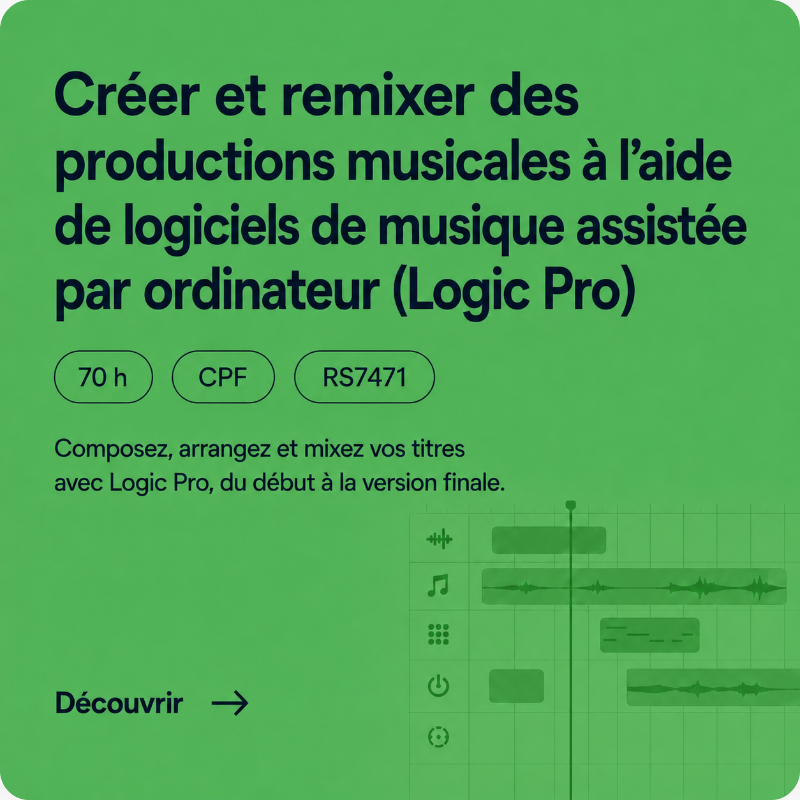 Formations Logic Pro X
